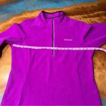 Columbia Blue Basin Half Zip Fleece Pullover XL omni heat thermal purple Photo 5