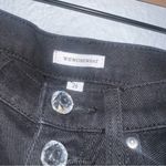 We Wore What  Danielle Jeans Crystal Button Up Straight Leg Black Photo 5