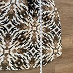Cynthia Rowley animal print linen dress spaghetti straps pockets women’s size 2 Photo 10