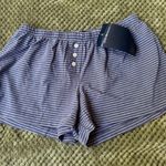 Brandy Melville Blue White Striped shorts Photo 0
