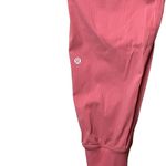 Lululemon Dance Studio Pants Womens 6 Pink Jogger Ribbed Drawstring Athletic Gym Photo 5