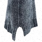 Orvis  Chenille Sweater Steel Gray Blue Relaxed Soft Cozy V-Neck Shiny Size M Photo 3