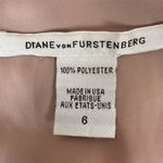 Diane Von Furstenberg Women's Pink Satin Sleeveless Dress Size 6 Photo 4