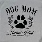 Gildan Dog Mom Social Club X-Large Women’s Ice Gray T-Shirt Short Sleeve Photo 2