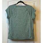Ideology Activewear Top Women's L Green Heather V Neck Short Sleeve Workout # Photo 1