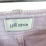 J.Jill  Denim Cotton Blend Very Light Purple Mid Rise Slim Ankle Jeans Size 4 Photo 3