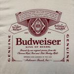 Budweiser beige T-shirt, size large Photo 1