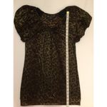 Evening Colleciion Leopard Shimmer Dress/Tunic Sz M Gold Size M Photo 4