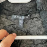 Eileen Fisher  black Open Sweater Vest size ps Photo 4