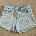 Wild Fable high rise short button front light wash jean shorts in size 2 Photo 0