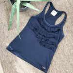 Hollister  Navy ruffle racer back tank top small Photo 0