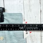 ASOS Skirt Women Size 14 Light Blue Linen Blend Mini Side Button Zip Back Preppy Photo 1