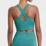 JoyLab  Turquoise Sports Bra with Criss Cross Back Small Photo 1