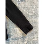 Vintage Blue Ice Black Faux Micro Suede Embroidered Open Front Blazer Size 8 Black Photo 11