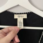 Style & Co  boho bell sleeve tassel black small Photo 3