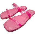 BP Nordstrom Jelly Strap Sandals Size 6 Viola Barbie Pink Braided Square Toe Photo 0