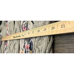 Anthropologie Sleeping on Snow Anthropologie Cardigan Size XS Embroidered Fringe Gray Photo 3