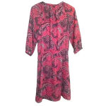 Ralph Lauren Lauren Paisley Pink Semi-Sheer Dress w/ Pink Slip Dress Size 6 EUC Photo 4