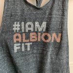 ALBION FIT Albion Dark Gray Logo Racerback Tank Top Photo 3