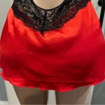 Elegant Black & Red Lace Chemise sexy Christmas boudoir photos adjustable straps Photo 10