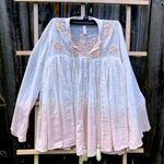 NEW Bubys Cotton White/Cream Embroidered lace top Blouse S White Photo 0