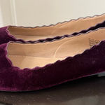 Esprit Odette Wine Red Purple Scalloped Edge Ballet Flat 9 Photo 0