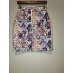 H&M  Women's Skirt Size 6 Floral Print Zip Back NWOT Photo 2