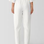 Eileen Fisher NWT  Silk Georgette Crepe Lantern Pant Bone M Photo 3