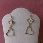 Chic Gold Heart Drop Earrings Nice & Bella jewelry Photo 2
