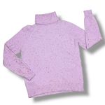 Loft Confetti Speckled Turtleneck Multi Knit Sweater Lilac Purple Small Photo 12