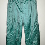 Passports Vintage Passport Women’s 90s Nylon Track Pants – Teal Green – Size 10 Photo 0
