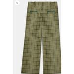 Tara Jarmon "Penelope" Pants — Green Tartan (FR 38 / US 6) Photo 2