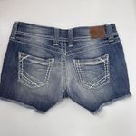 BKE Denim Sabrina Womens 27 Blue Denim Jean Shorts Frayed Hem Western Rodeo Photo 1