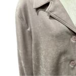 Jessica Holbrook Easy Care Lilac Crushed Velvet Jacket Button Down Long Sleeve Purple Size L Photo 1