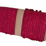 Juicy Couture  Very Pink Clutch Sequins Straw Wallet Photo 1