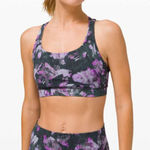 Lululemon  Energy Bra Medium Support, B–D Cup Purple Floral Shift Multi Photo 0