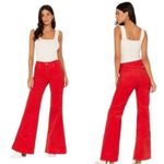 Wrangler wanderer high rise flare Red Flare corduroy Jeans size 27 Photo 1