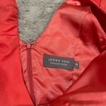 Jenny Yoo Collection Red Ruffle Silk Blend Dress Size 0 Cocktail Wedding $265 Photo 3