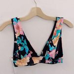 Billabong Tropic Time Reversible Plunge Bikini Top Floral V Neck Swimwear Photo 5