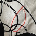 White House | Black Market  Black and White Floral 100% Silk Pleated Knee Skirt Photo 7