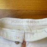 Almost Famous  White High Rise Shorts w Button Details, Cuffed Hems & Faux Pocket Photo 2