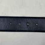 Charter Club Women's Black Leather Belt with Gold Buckle Size M SKU 5858 Photo 2