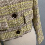 ZARA  Bloggers Fav Luxury Cropped Textured Lapel Collar Long Sleeves Size M Photo 7