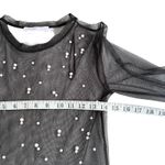 ZARA  Black Sheer Pearl Tulle Dress XS – Party, Edgy, Chic Photo 4