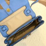 J.Crew Blue Leather Crossbody Bag Photo 3
