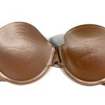 Maidenform Nude Skin Tone Silky Underwire Strapless Smooth Side Push Up Bra 34D Photo 0