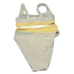 Antonio Melani  x The Nat Note High Waist Striped Swim Bikini Top & Bottom Small Photo 1