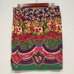 Maeve  by Anthropologie Sheffield Textured Floral Bohemian Pencil Skirt Size 12 Photo 3