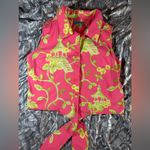 Tahiti Reef Club Vacation Style Top Button & Tie Bottom Medium Pink Photo 11