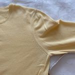 Eddie Bauer yellow Cotton Pullover 3/4 Sleeve sweater Sz XS Photo 3
